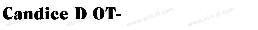 Candice D OT字体转换